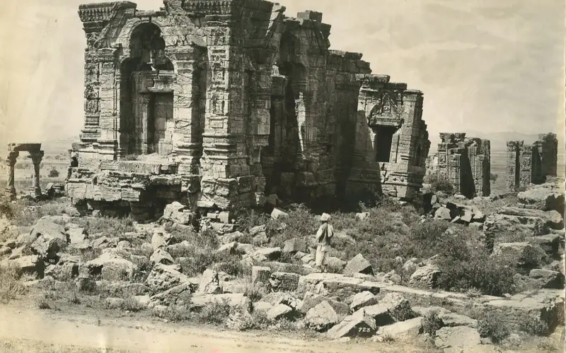 Martand Sun Temple in Kashmir, India (c. 1900)